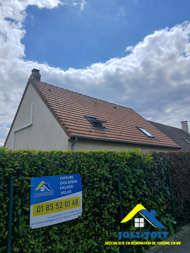 Toiture rénovée par Joli Toit à Auvers-sur-Oise
