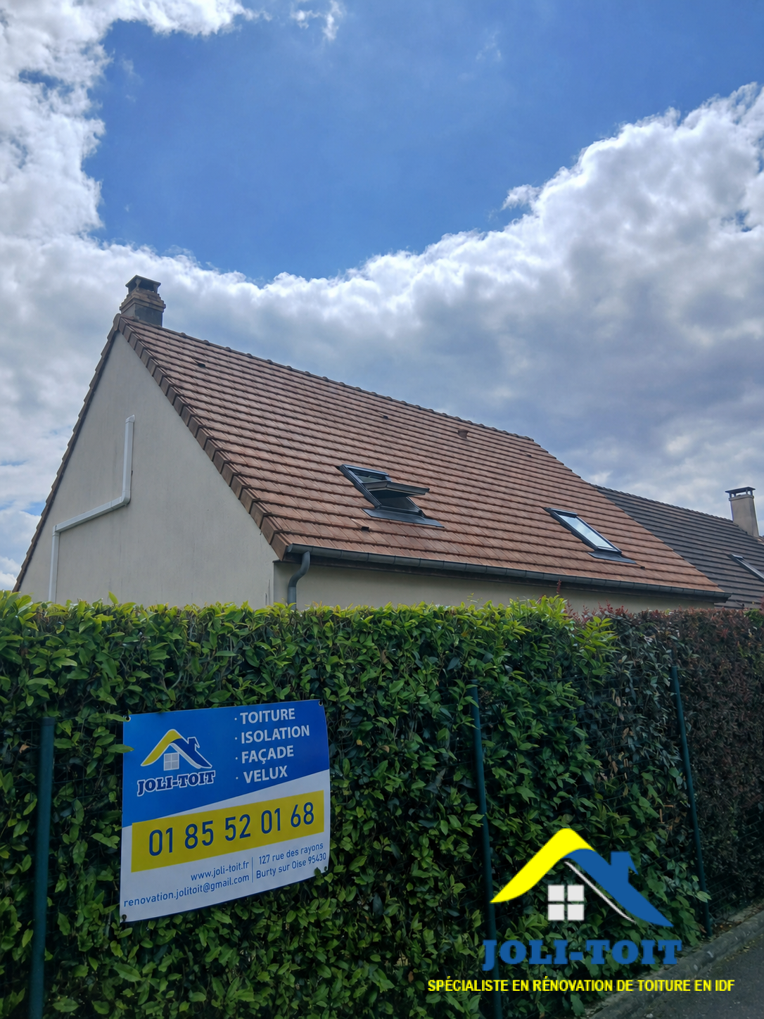 Toiture rénovée par Joli Toit à Auvers-sur-Oise